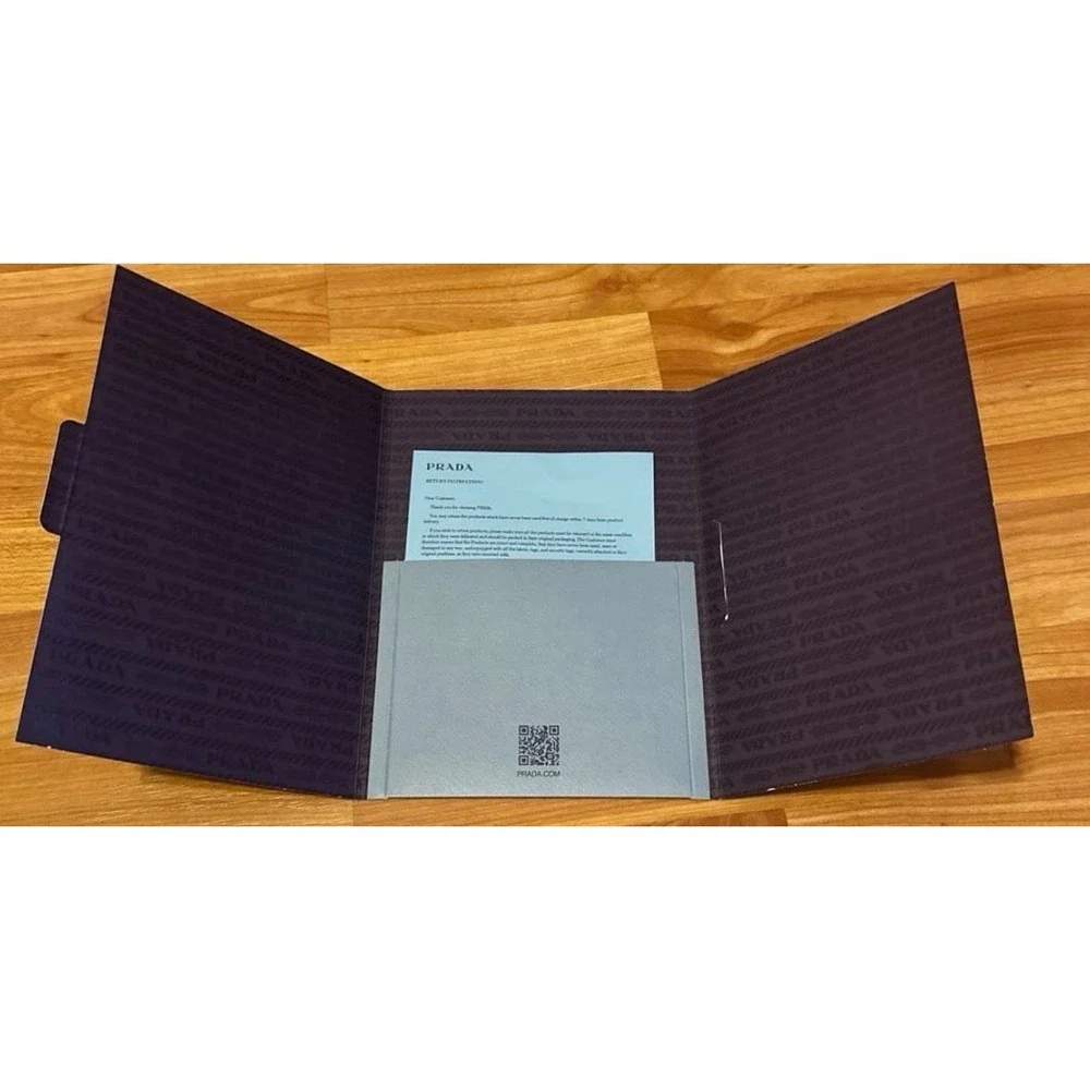 PRADA receipt folder for Gift  Wrapping